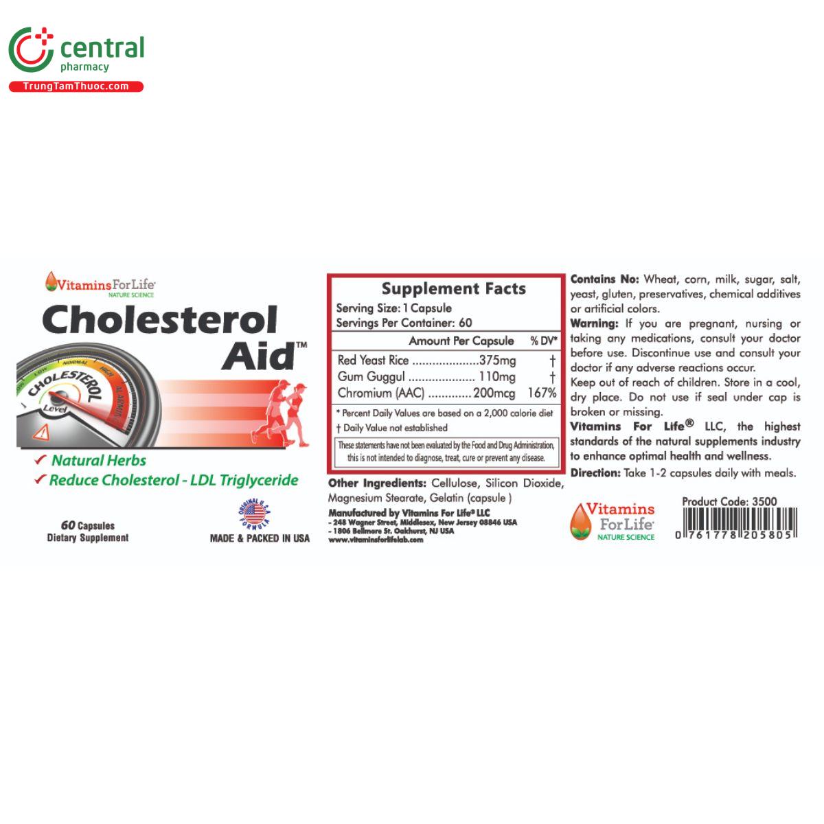 cholesterol aid 1 F2821