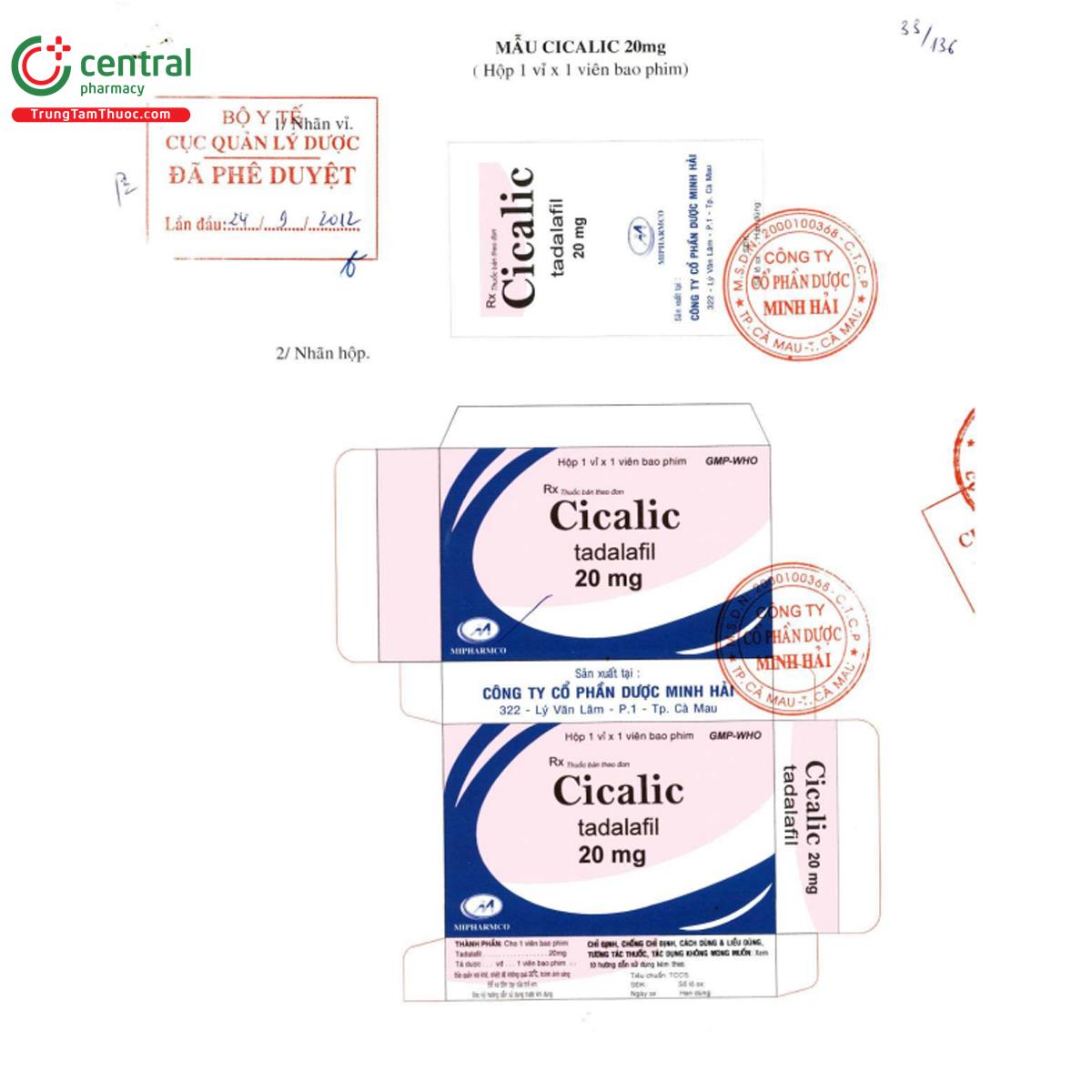 cicalic 20mg 3 A0254