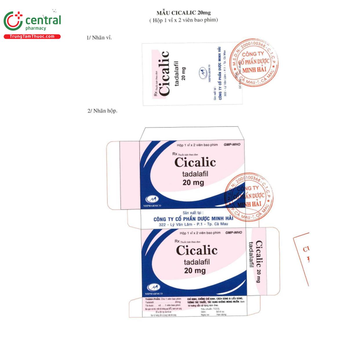 cicalic 20mg 4 A0352