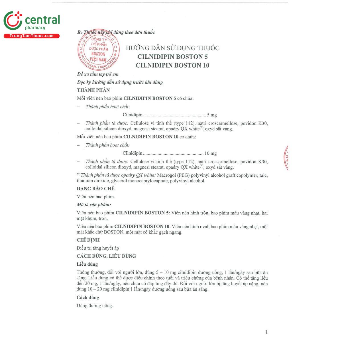 cilnidipin boston 5 4 G2187