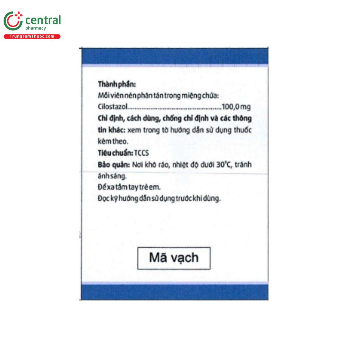 cilostazol odt soha 100 2 N5828