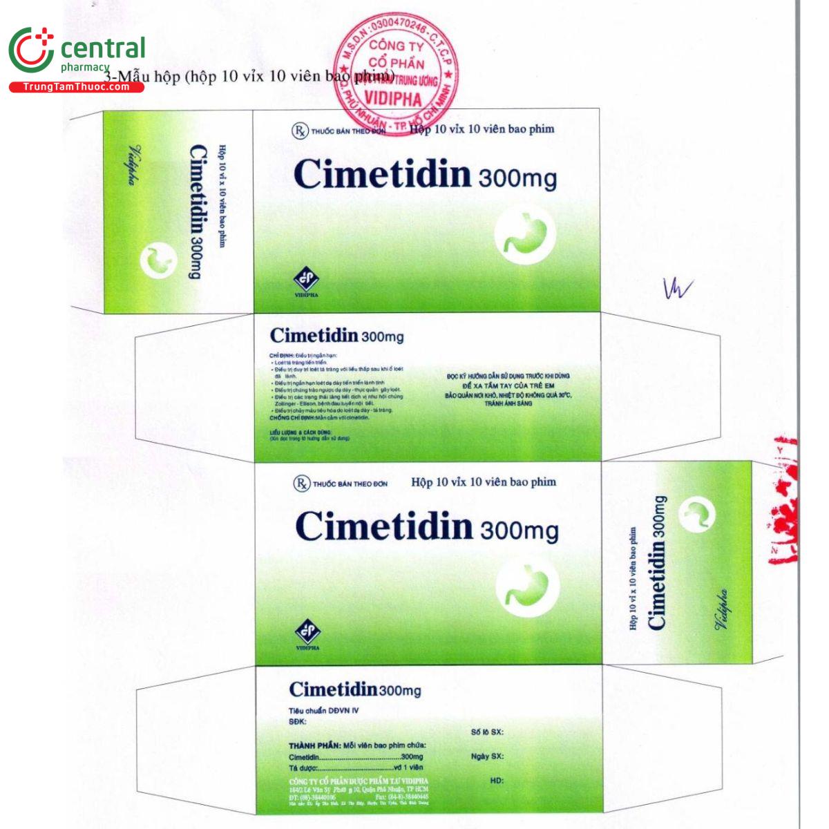cimetidin 300mg vidipha 2 S7380 cimetidin 300mg vidipha 2 S7380