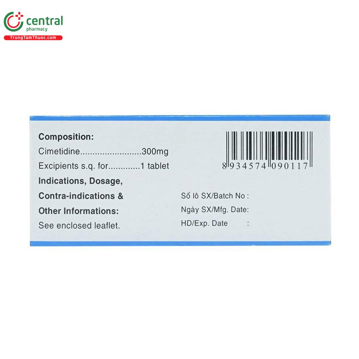 cimetidine mkp 300mg 9 I3434