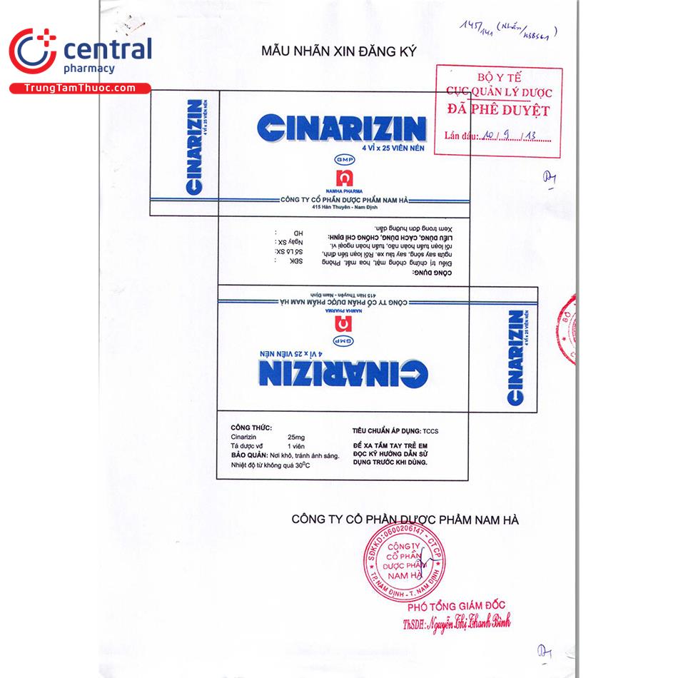 cinarizin 1 R7807