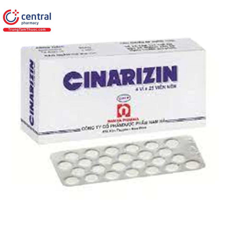 cinarizin 25mg nam ha hop 100 vien 1 N5014