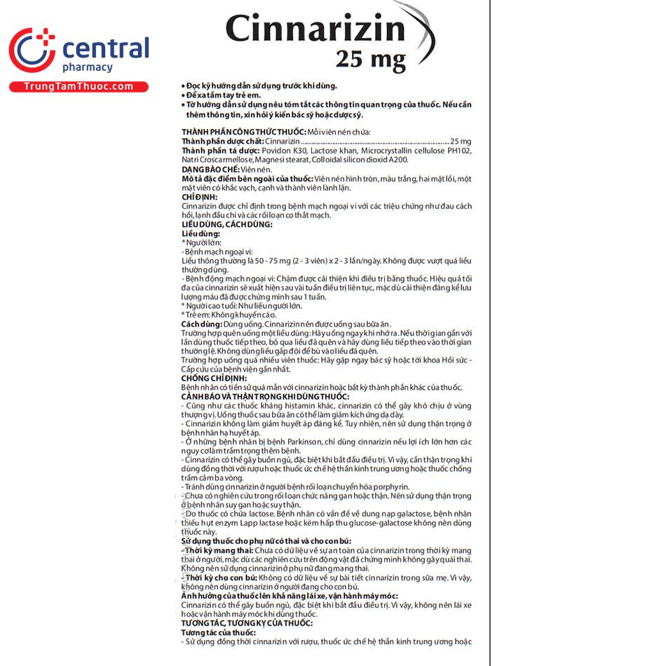 cinnarizin 25mg domesco 2 T7172