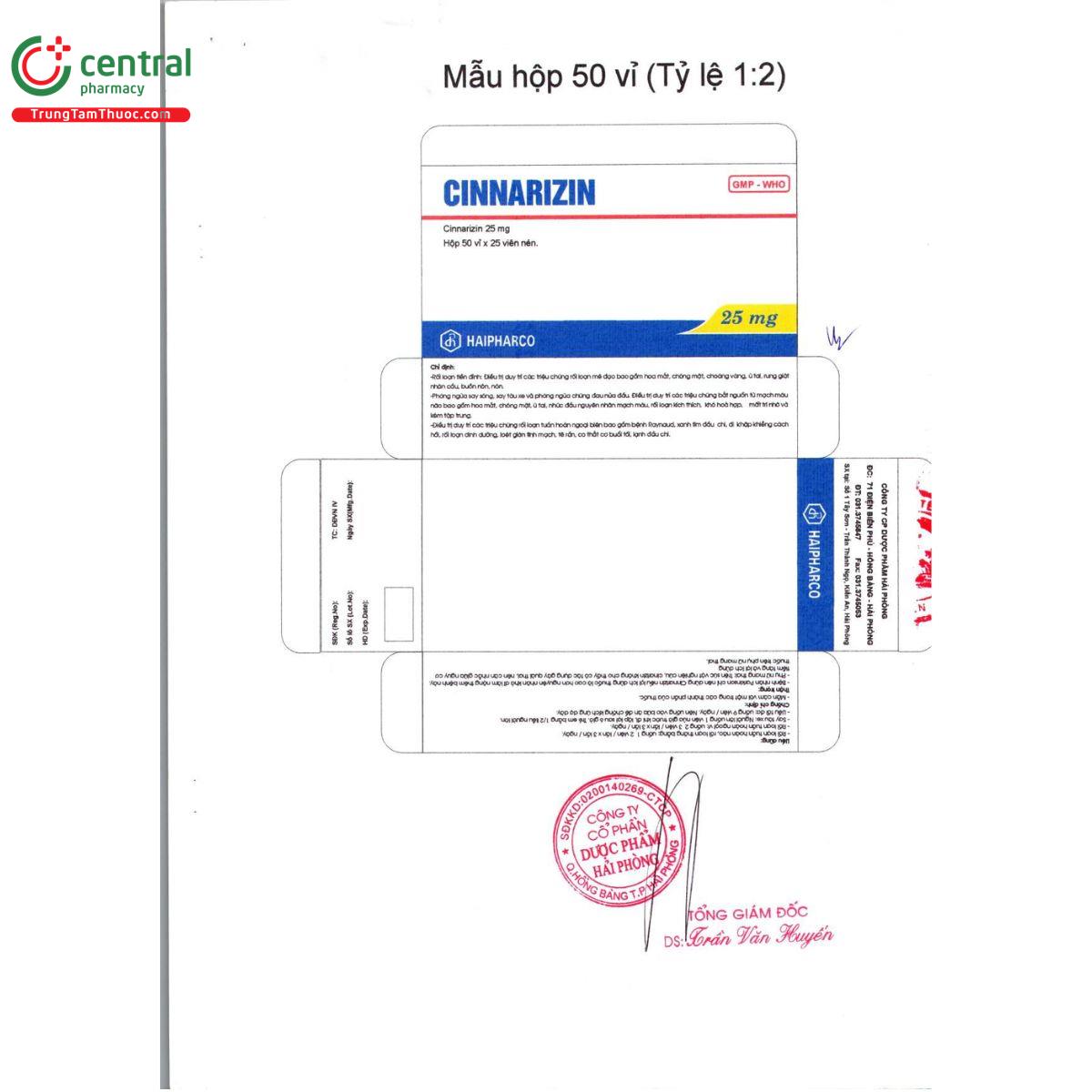 cinnarizin 25mg haipharco 4 L4236 cinnarizin 25mg haipharco 4 L4236