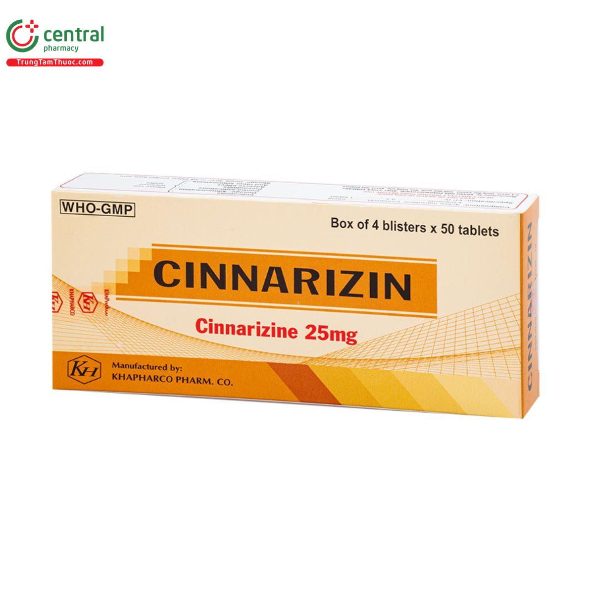 cinnarizin 25mg khapharco 4 P0581