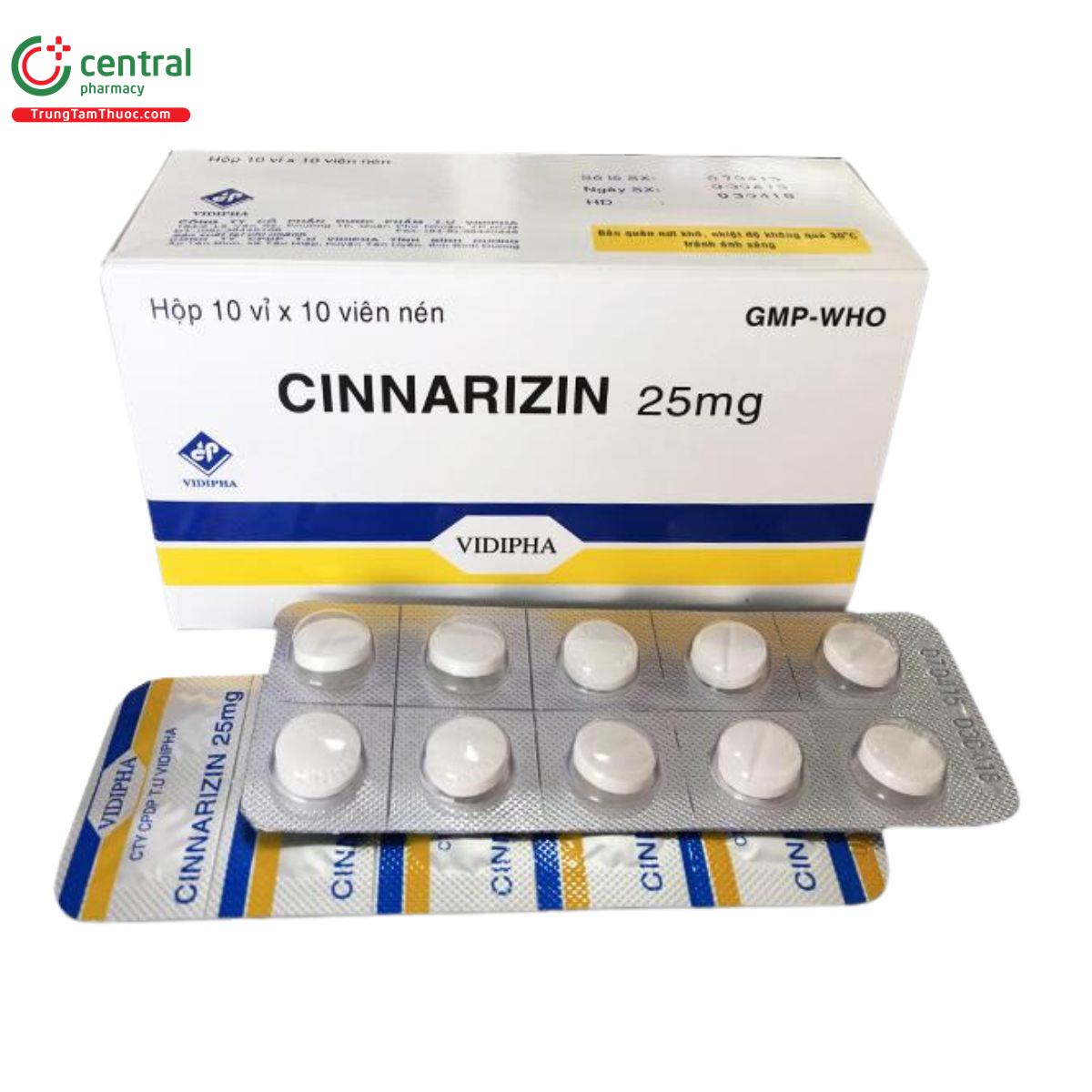 cinnarizin vidipha 25mg 3 T8612