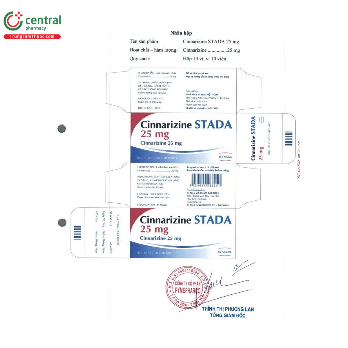 cinnarizine stada 25 mg 6 Q6031 cinnarizine stada 25 mg 6 Q6031