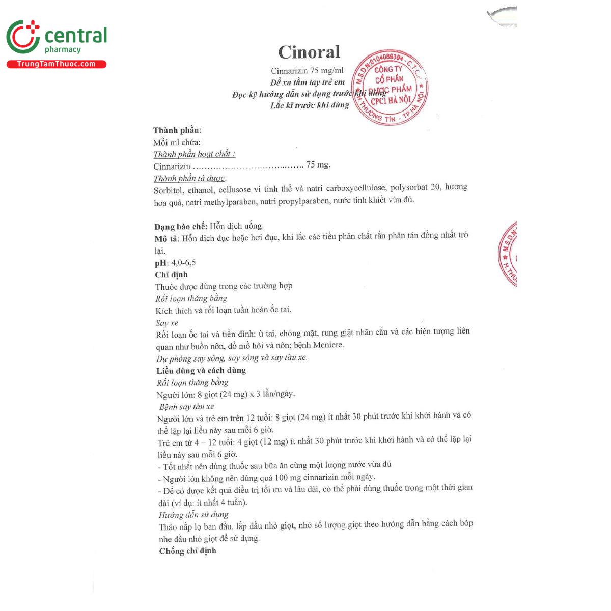 cinoral 3 Q6004 cinoral 3 Q6004