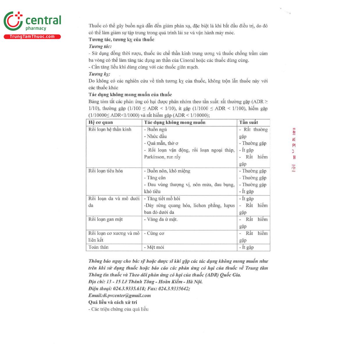 cinoral 5 H3367 cinoral 5 H3367