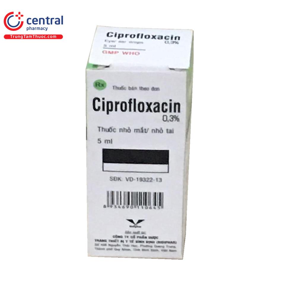 ciprofloxacin 03 5ml bidiphar 05 H3601