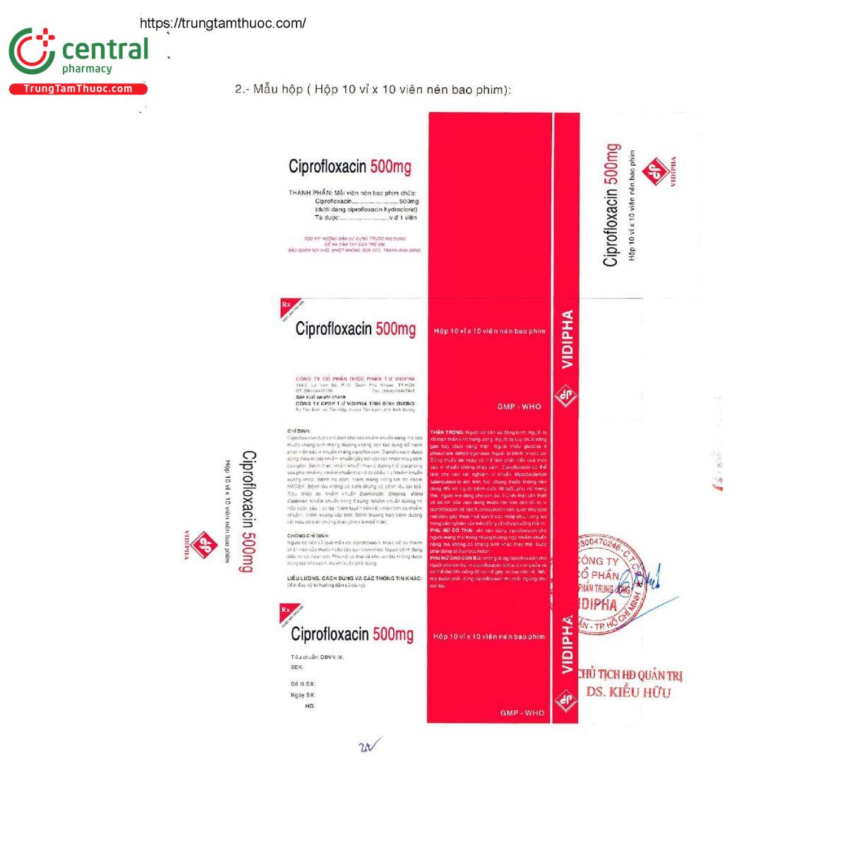 ciprofloxacin 500mg vidipha 3 O5305 ciprofloxacin 500mg vidipha 3 O5305