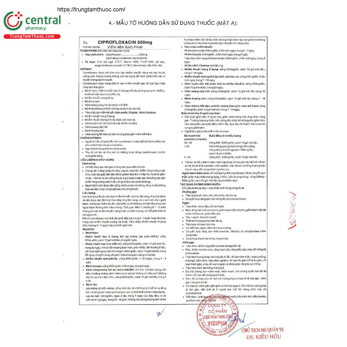 ciprofloxacin 500mg vidipha 5 Q6451 ciprofloxacin 500mg vidipha 5 Q6451