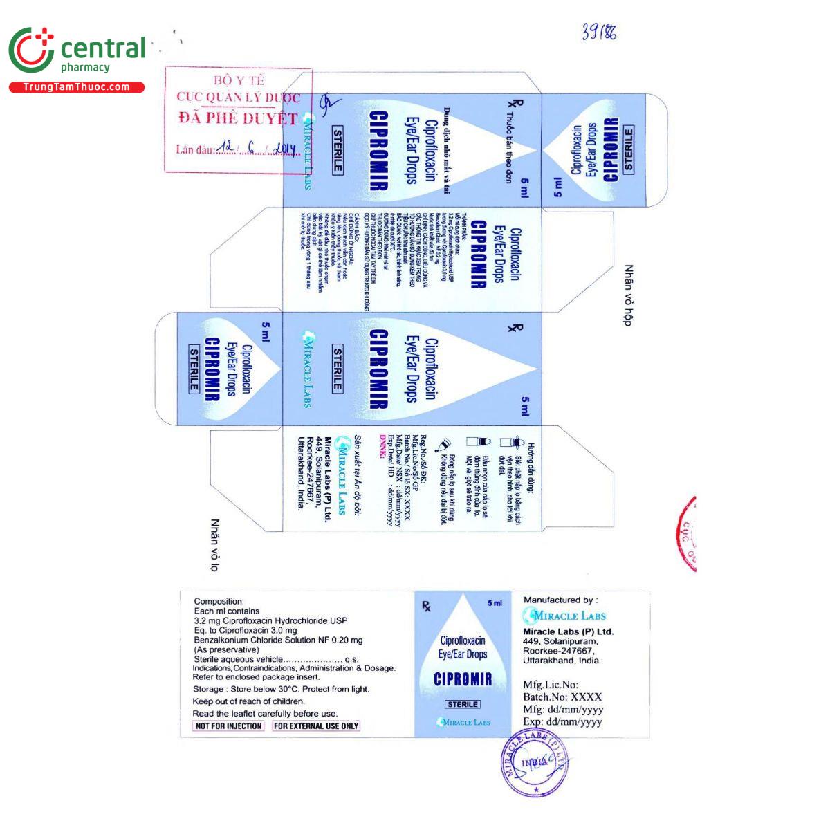 cipromir 5ml 5 E2558 cipromir 5ml 5 E2558