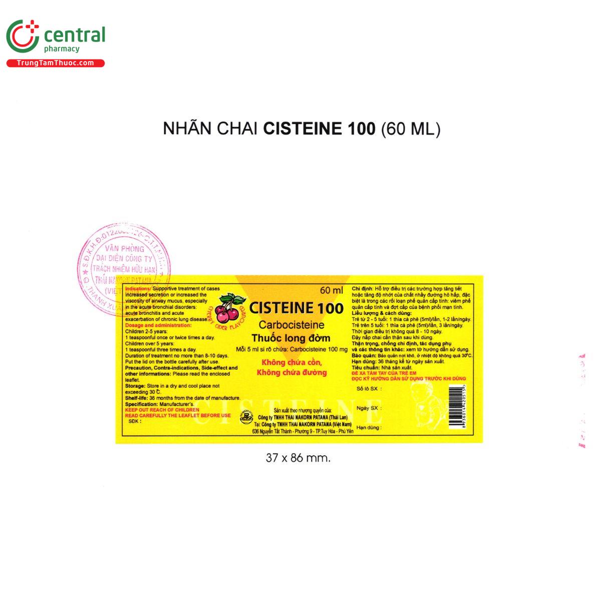 cisteine 100mg 7 P6141