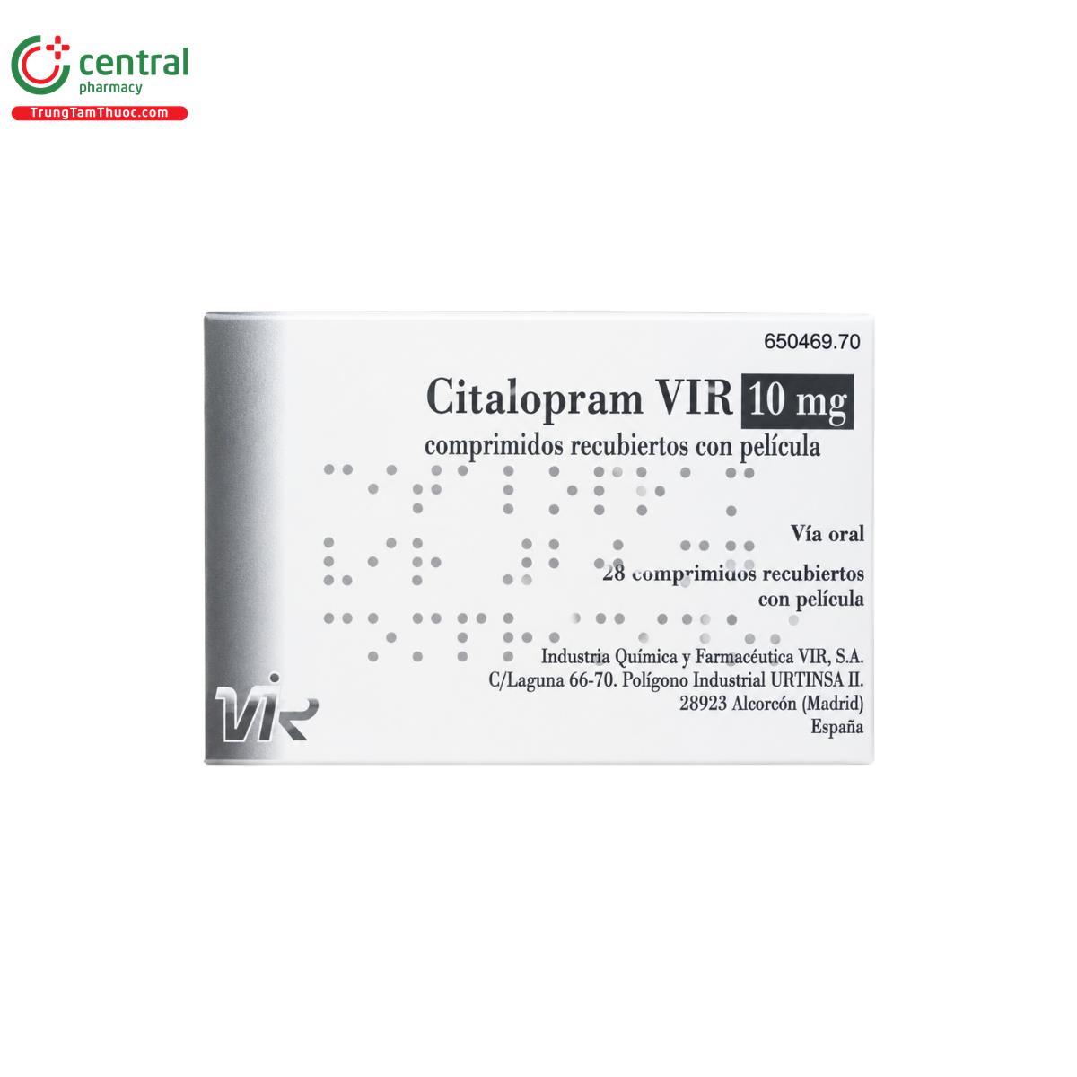 citalopram vir 10mg 1 V8156 citalopram vir 10mg 1 V8156