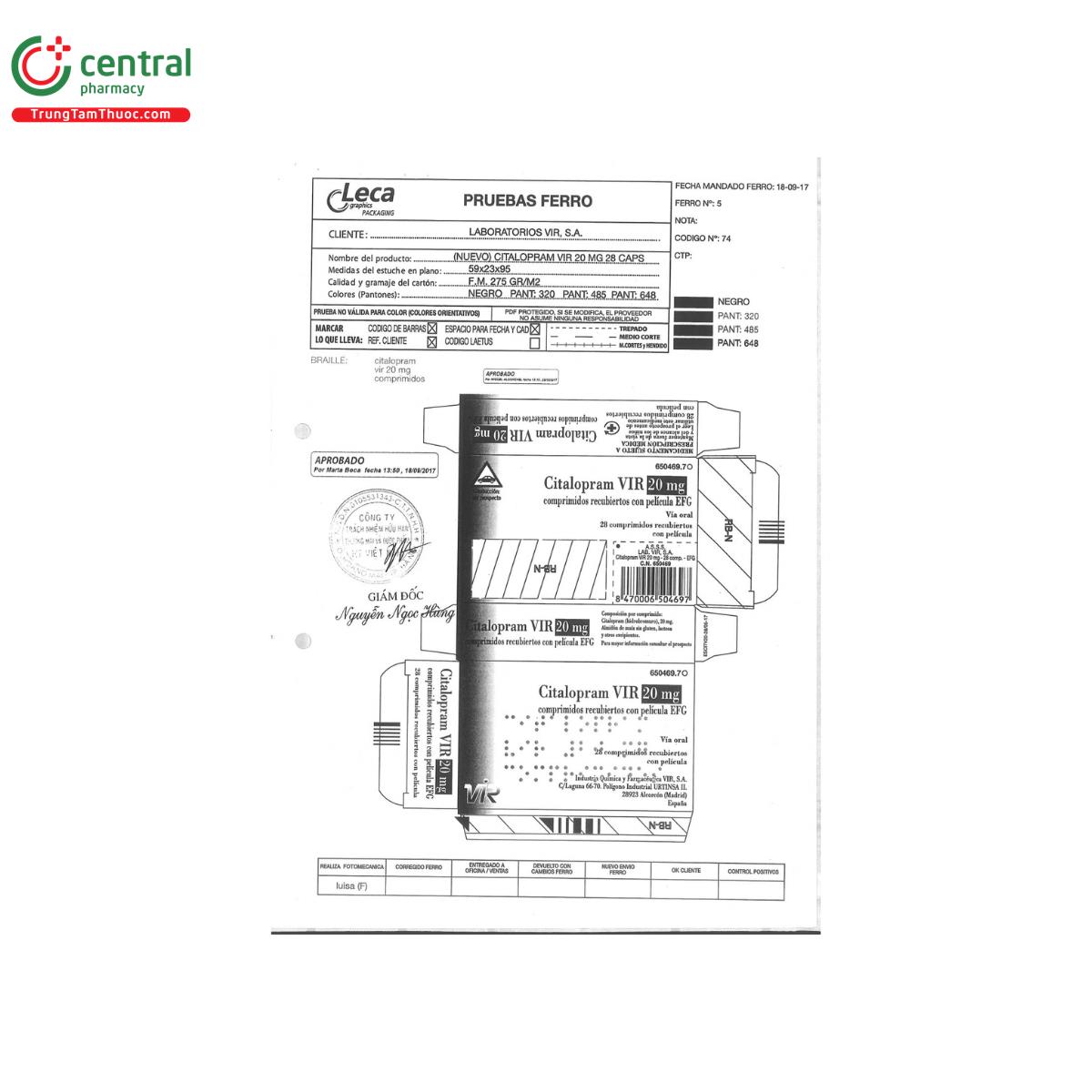 citalopram vir 20mg 2 F2818 citalopram vir 20mg 2 F2818