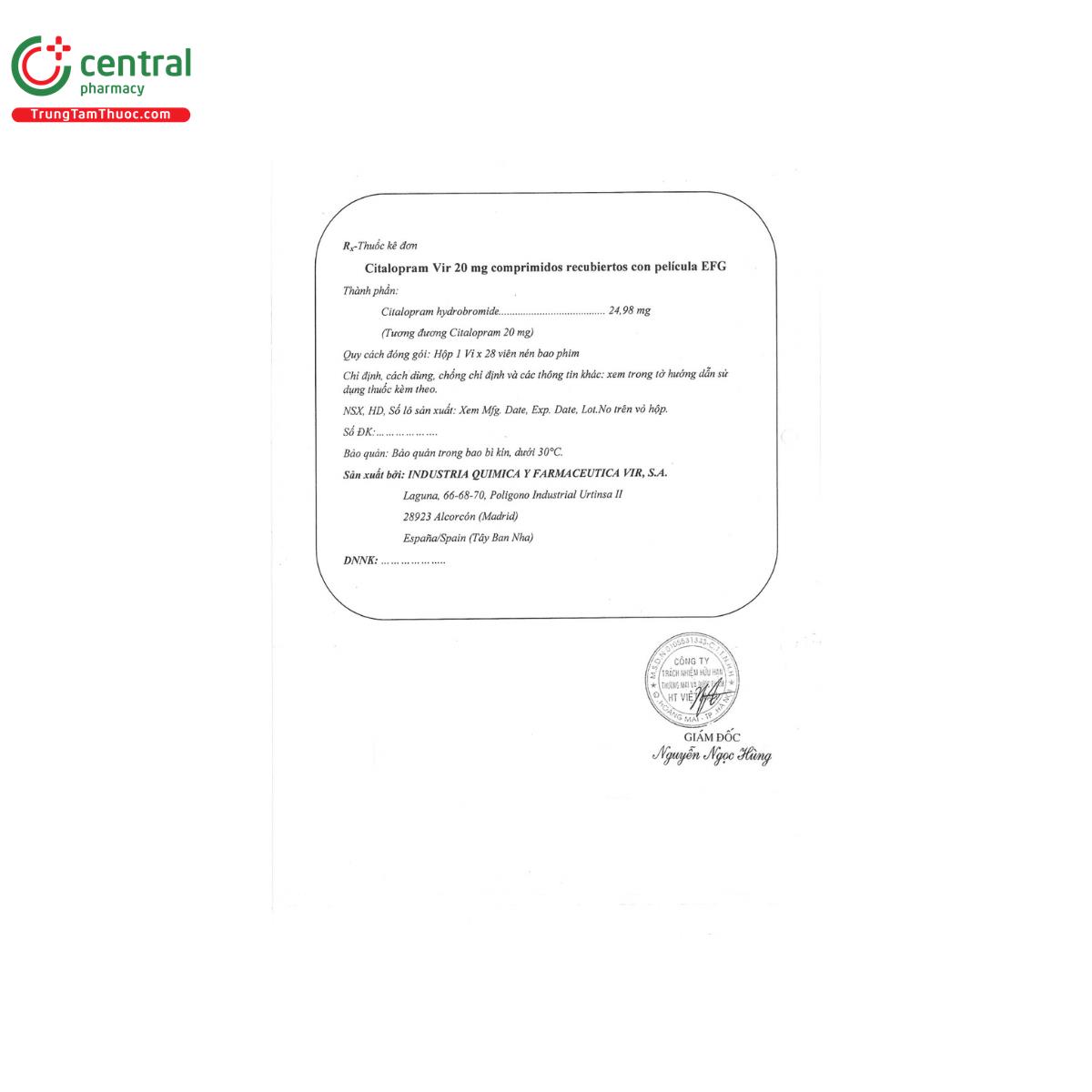 citalopram vir 20mg 3 J3807 citalopram vir 20mg 3 J3807