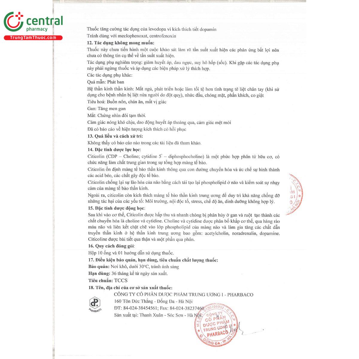 citi brain 250mg 2ml 2 I3025