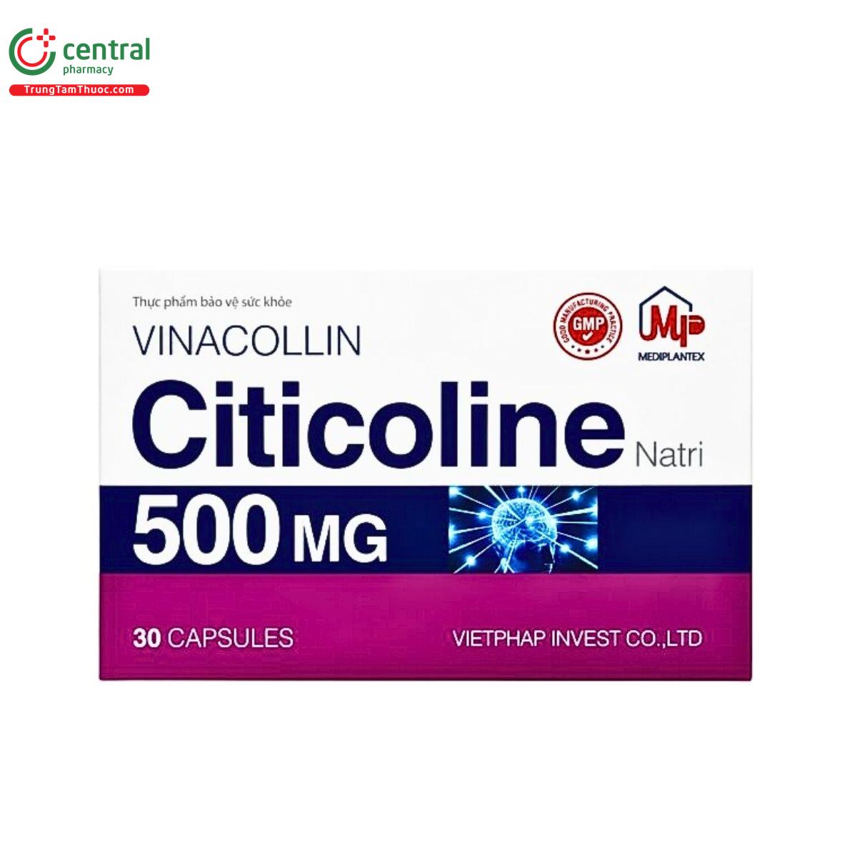 citicoline vinacollin 500mg 30 vien 1 O5327
