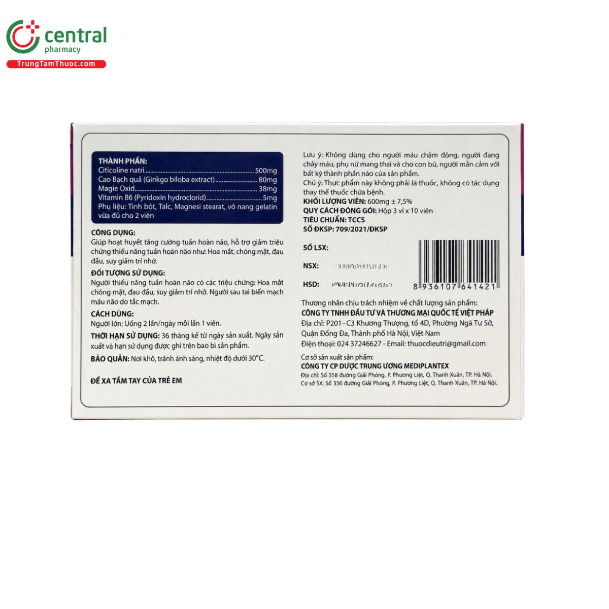 citicoline vinacollin 500mg 30 vien 7 A0238