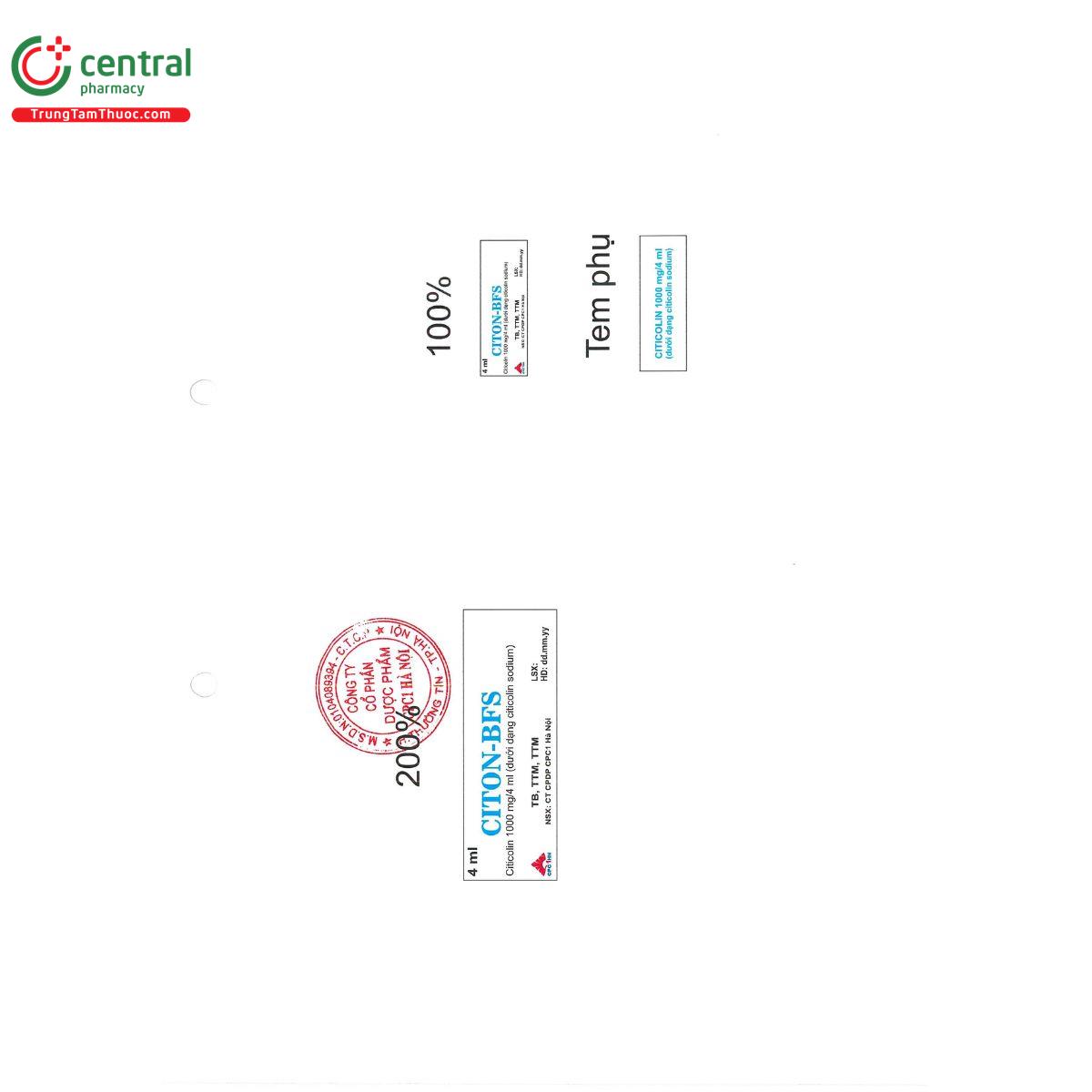 citon bfs 1000mg 4ml 5 T8762 citon bfs 1000mg 4ml 5 T8762