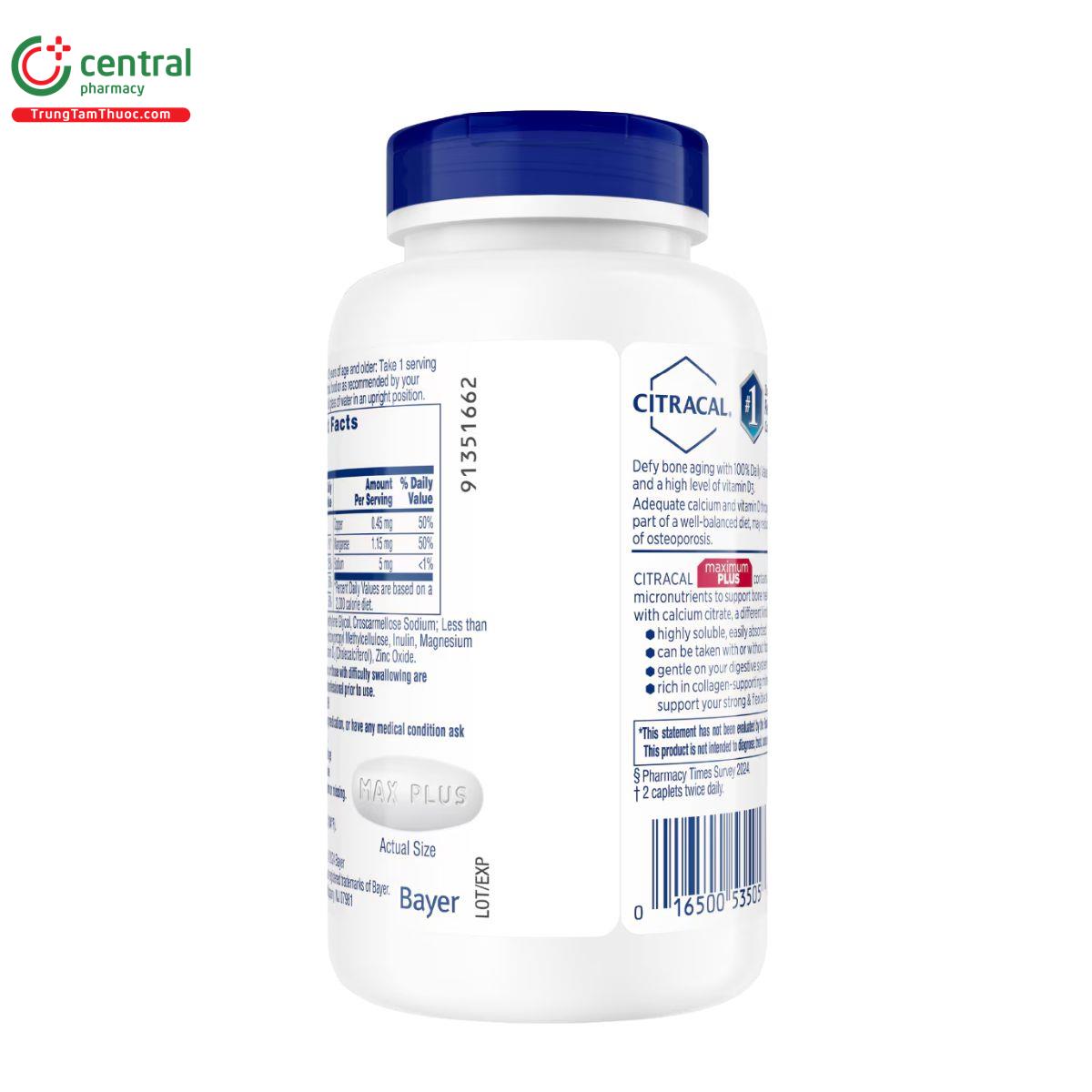 citracal maximum plus 2 J3668