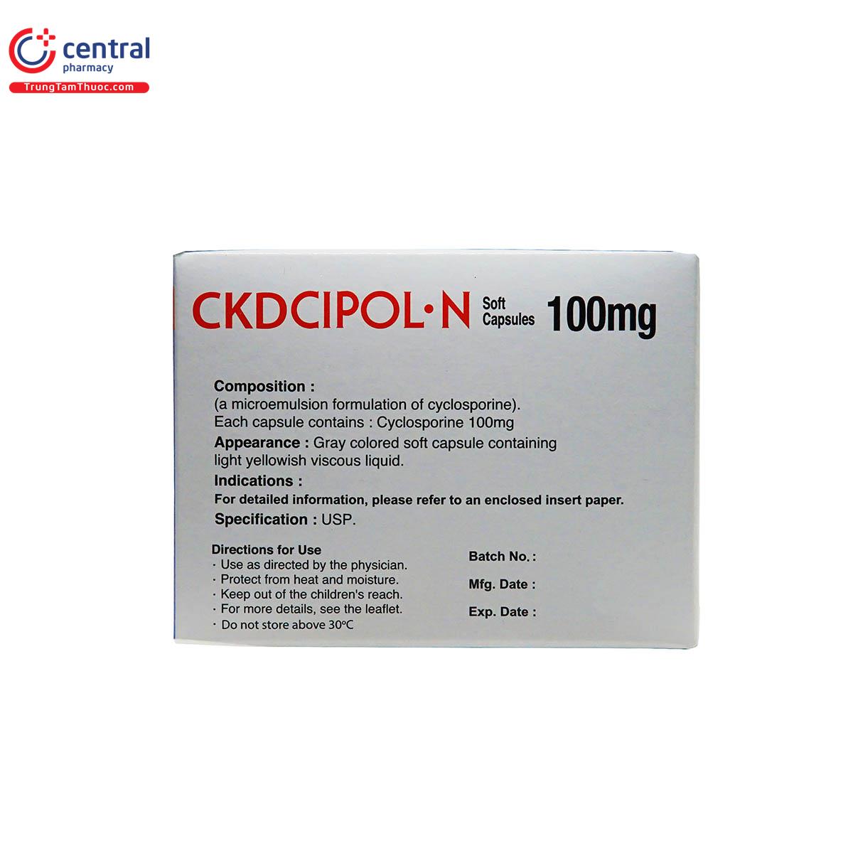 ckdcipol n 100mg 6 K4003