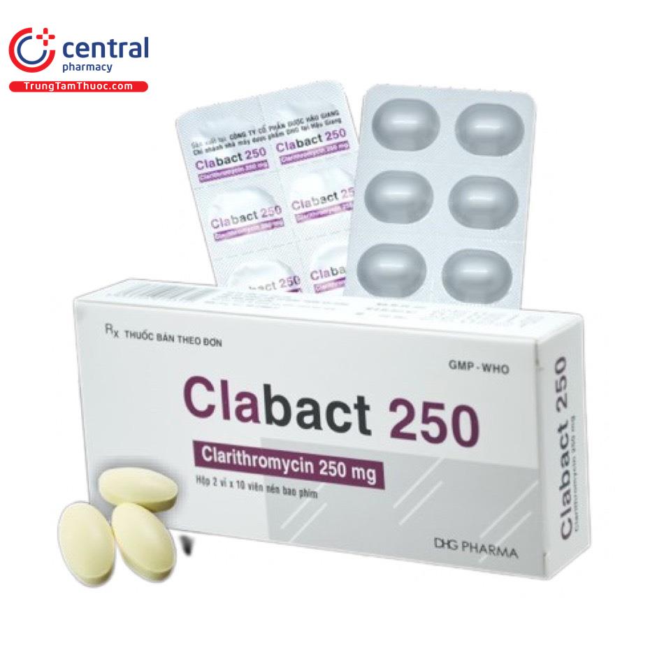[CHÍNH HÃNG] Thuốc Clabact 250 điều trị nhiễm khuẩn hô hấp