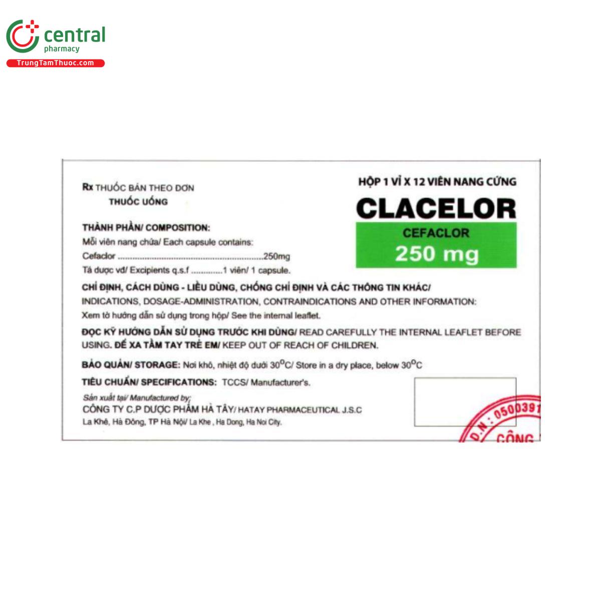 clacelor 250mg 2 H3355 clacelor 250mg 2 H3355