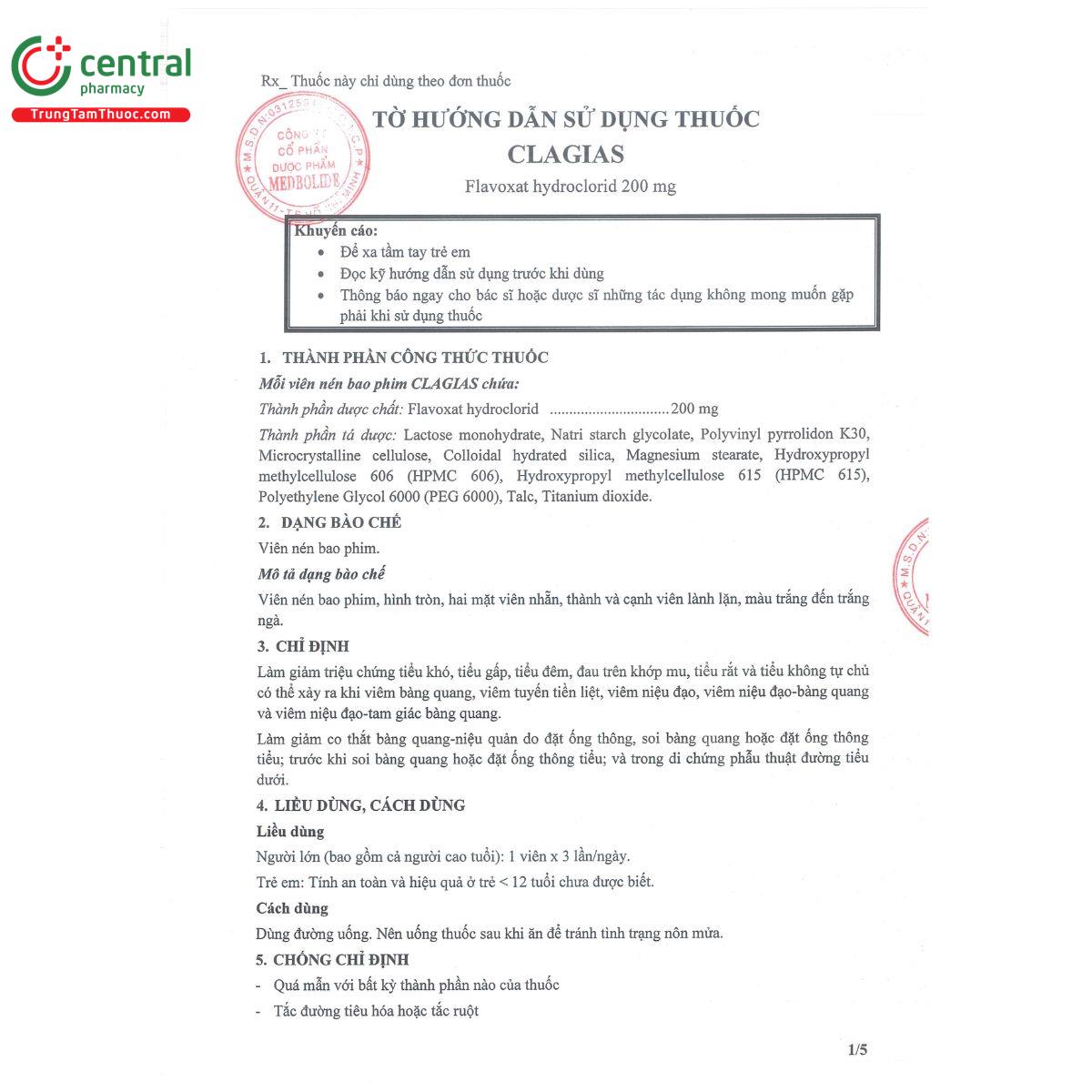 clagias 200mg 4 O6051