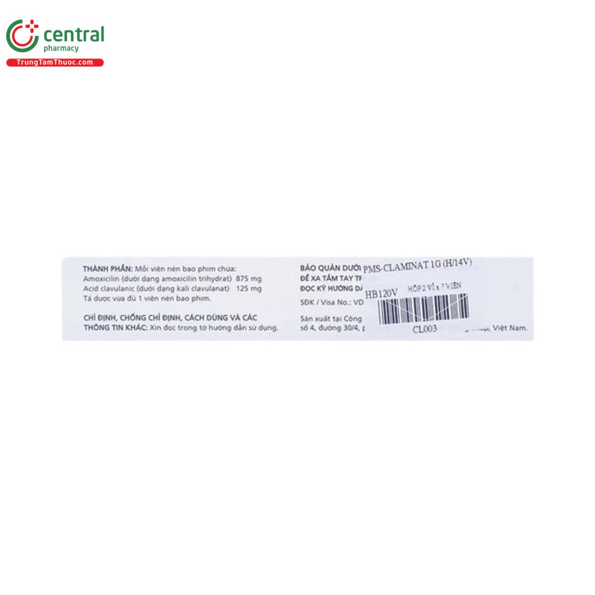 claminat 1g 4 D1631