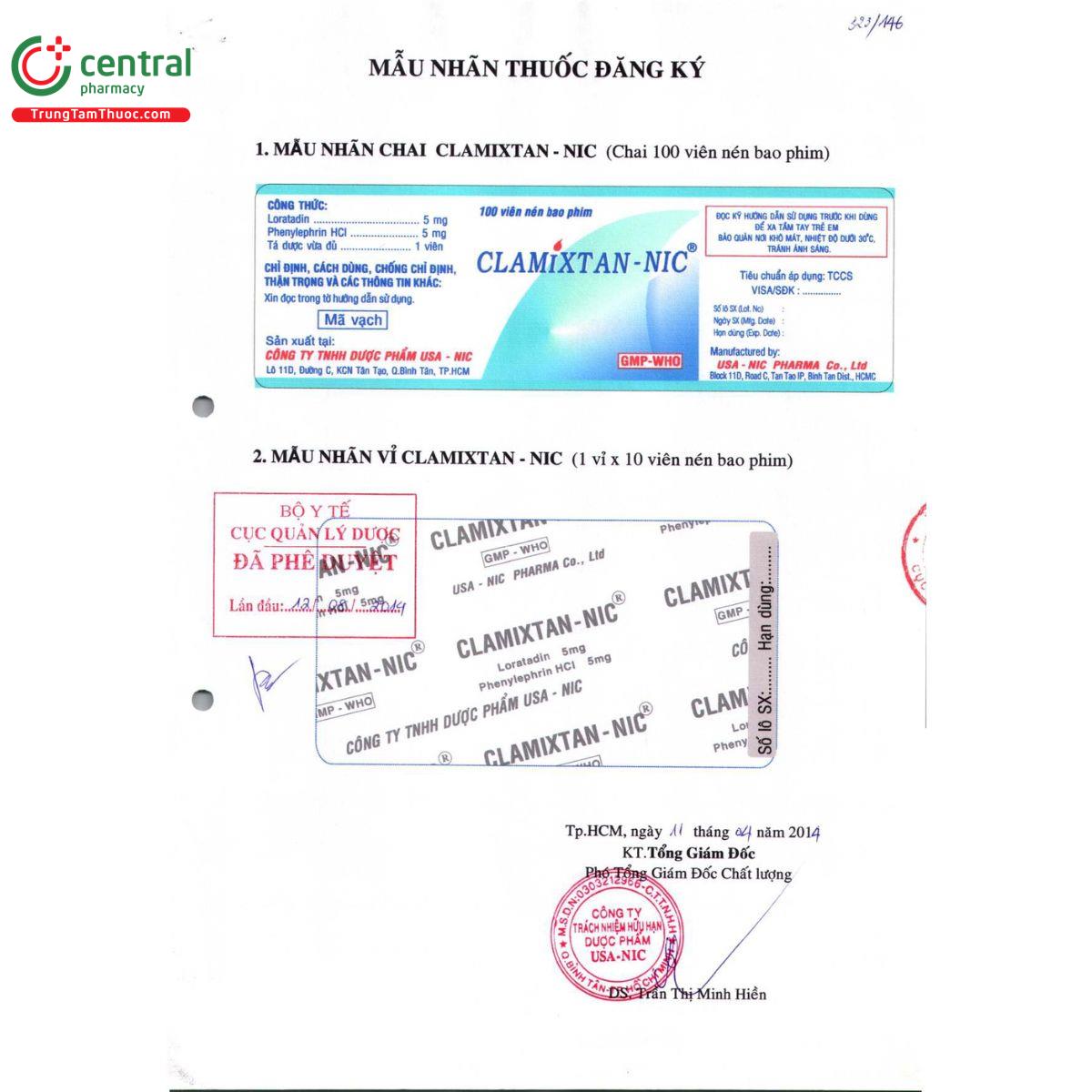 clamixtan nic 6 J3762