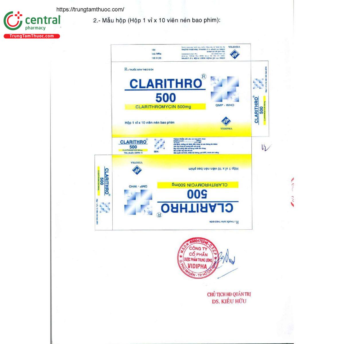 clarithro 500 5 Q6022 clarithro 500 5 Q6022