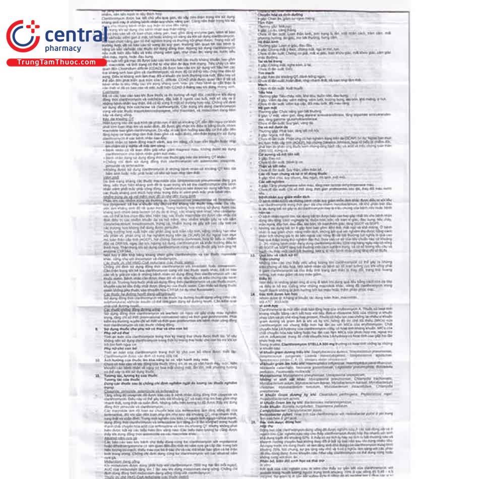 clarithromycin stella 500mg 5 S7308