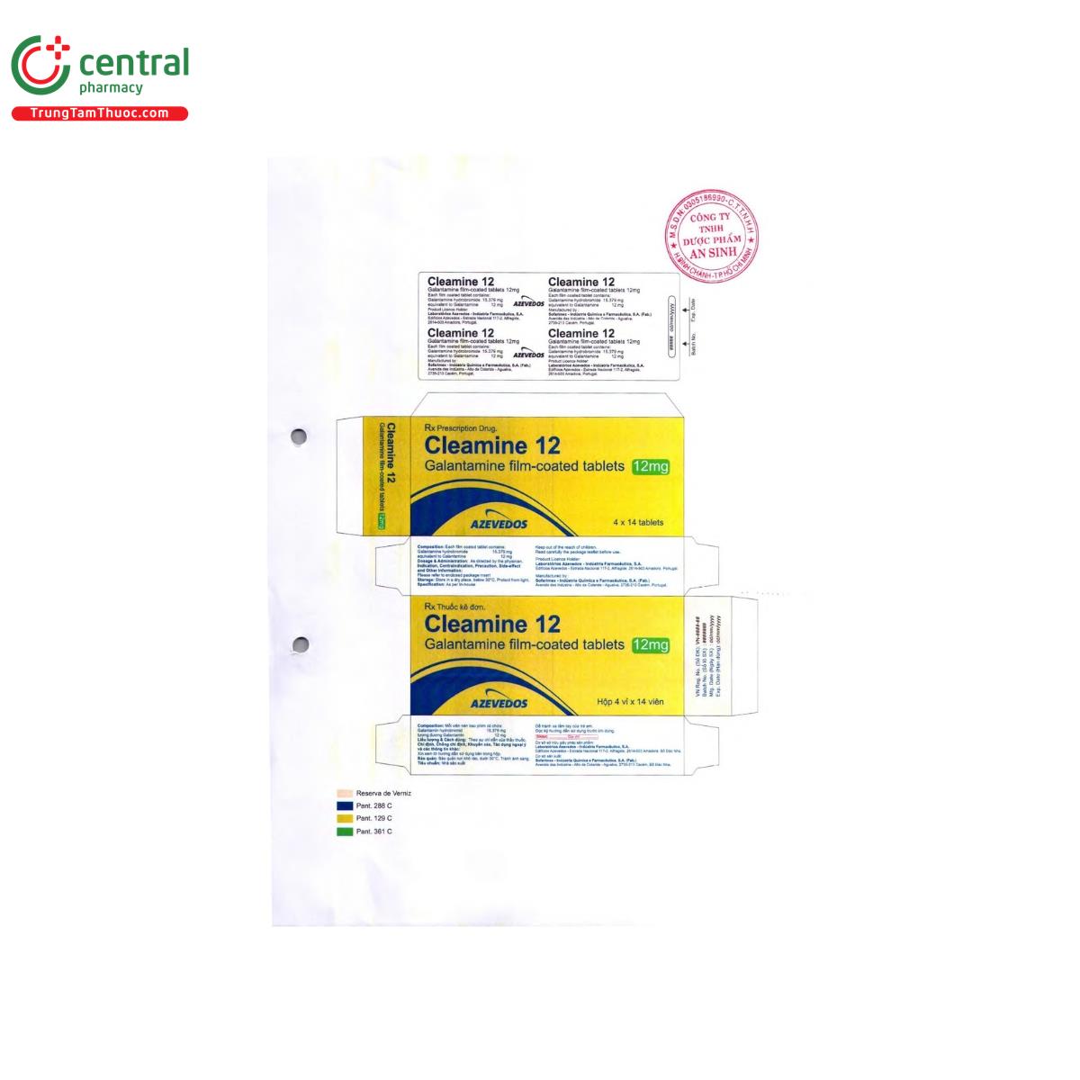 cleamine 12mg 3 O6668 cleamine 12mg 3 O6668