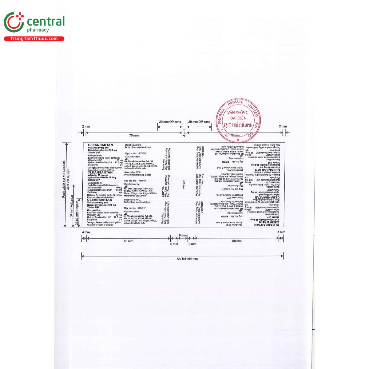 cleansartan 80 125mg 4 O5851