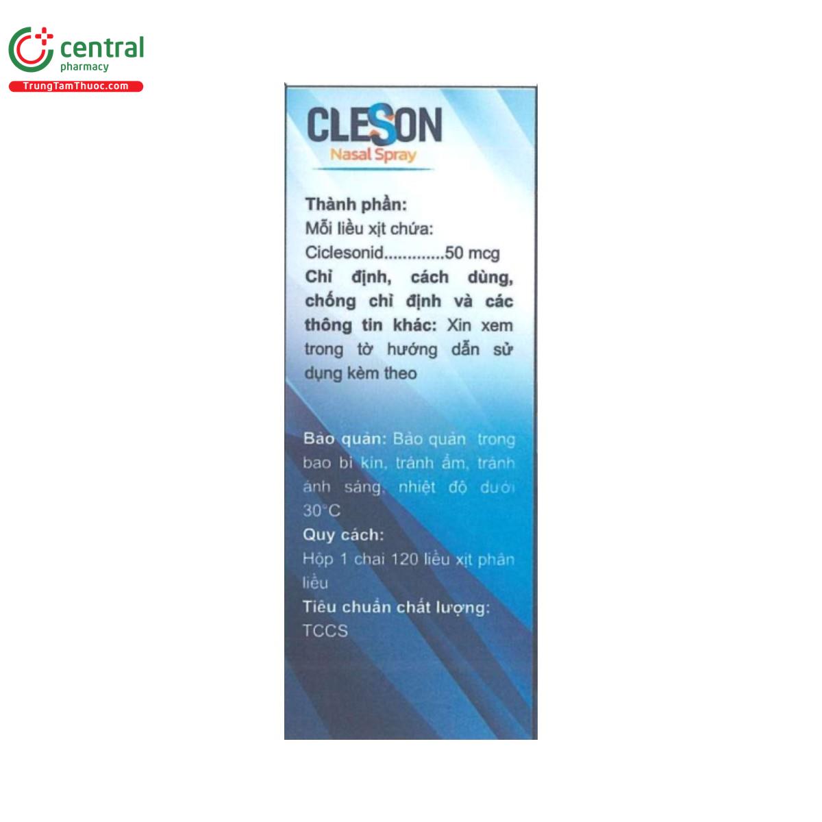 cleson nasal spray 50mcg 2 Q6302