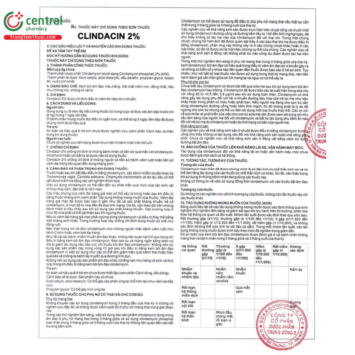 clindacin 2 4 J3057 clindacin 2 4 J3057