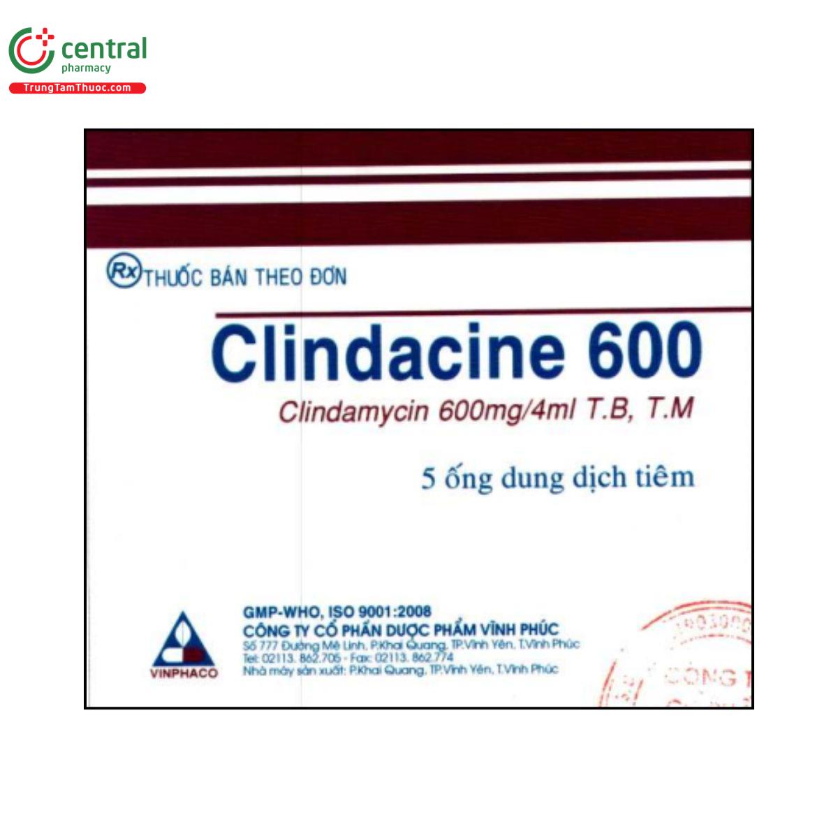 clindacine 600 1 G2768 clindacine 600 1 G2768