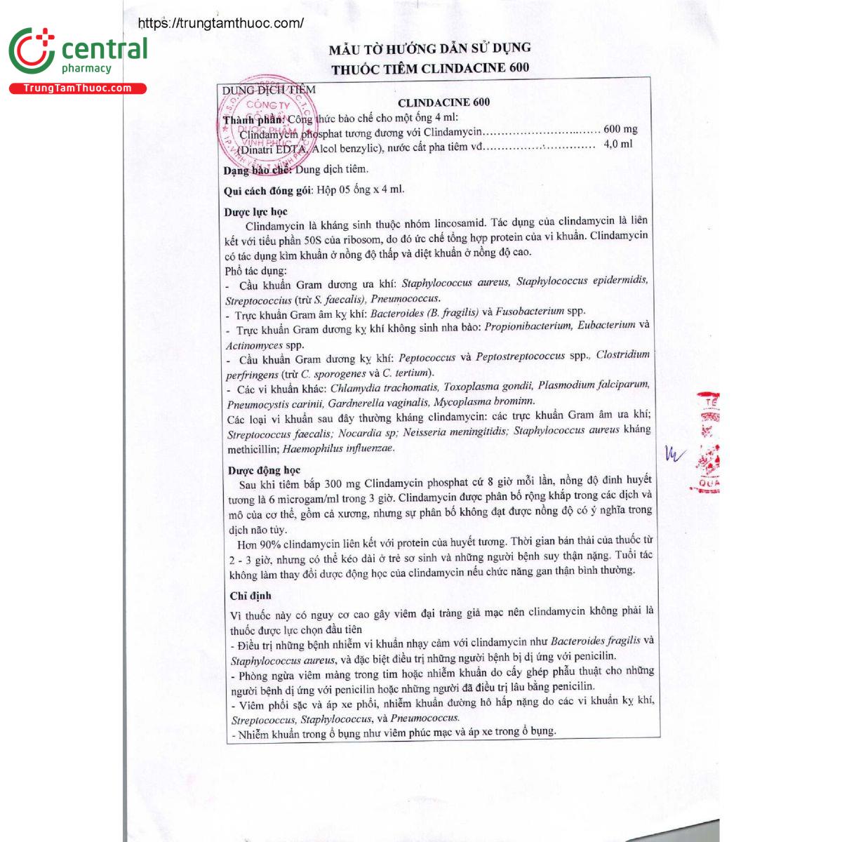 clindacine 600 4 Q6658 clindacine 600 4 Q6658