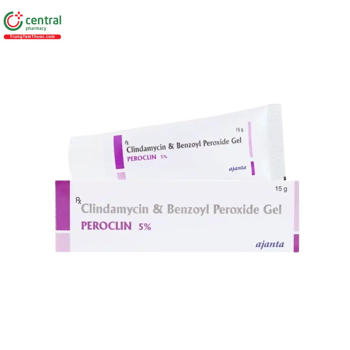 clindamycin and benzoyl peroxide gel peroclin 5%