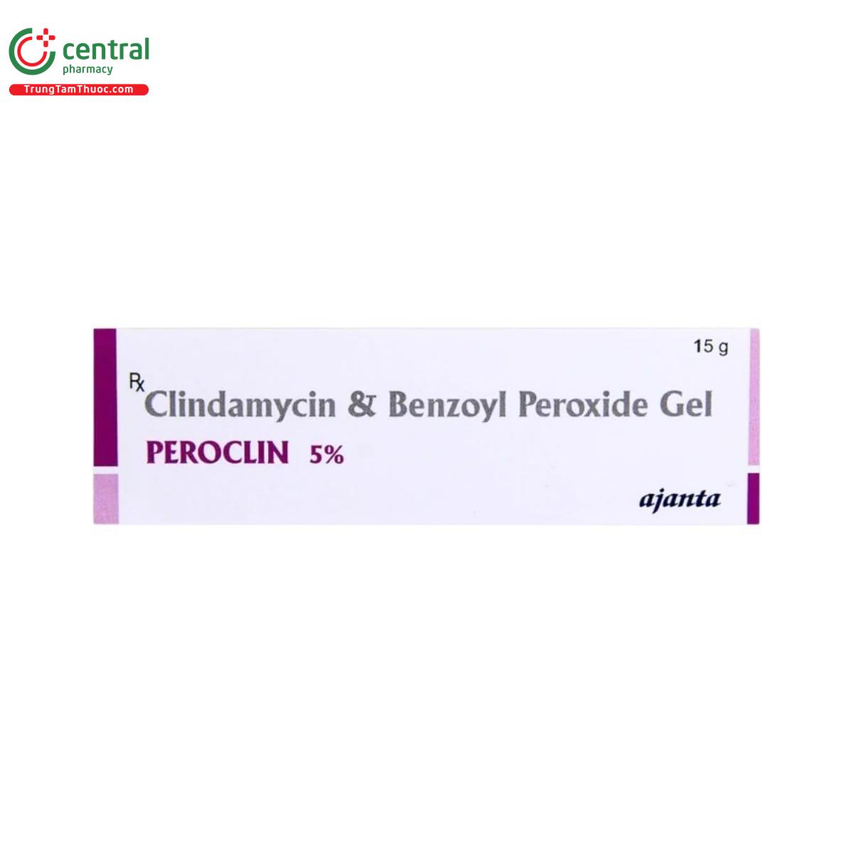 clindamycin and benzoyl peroxide gel peroclin 5%