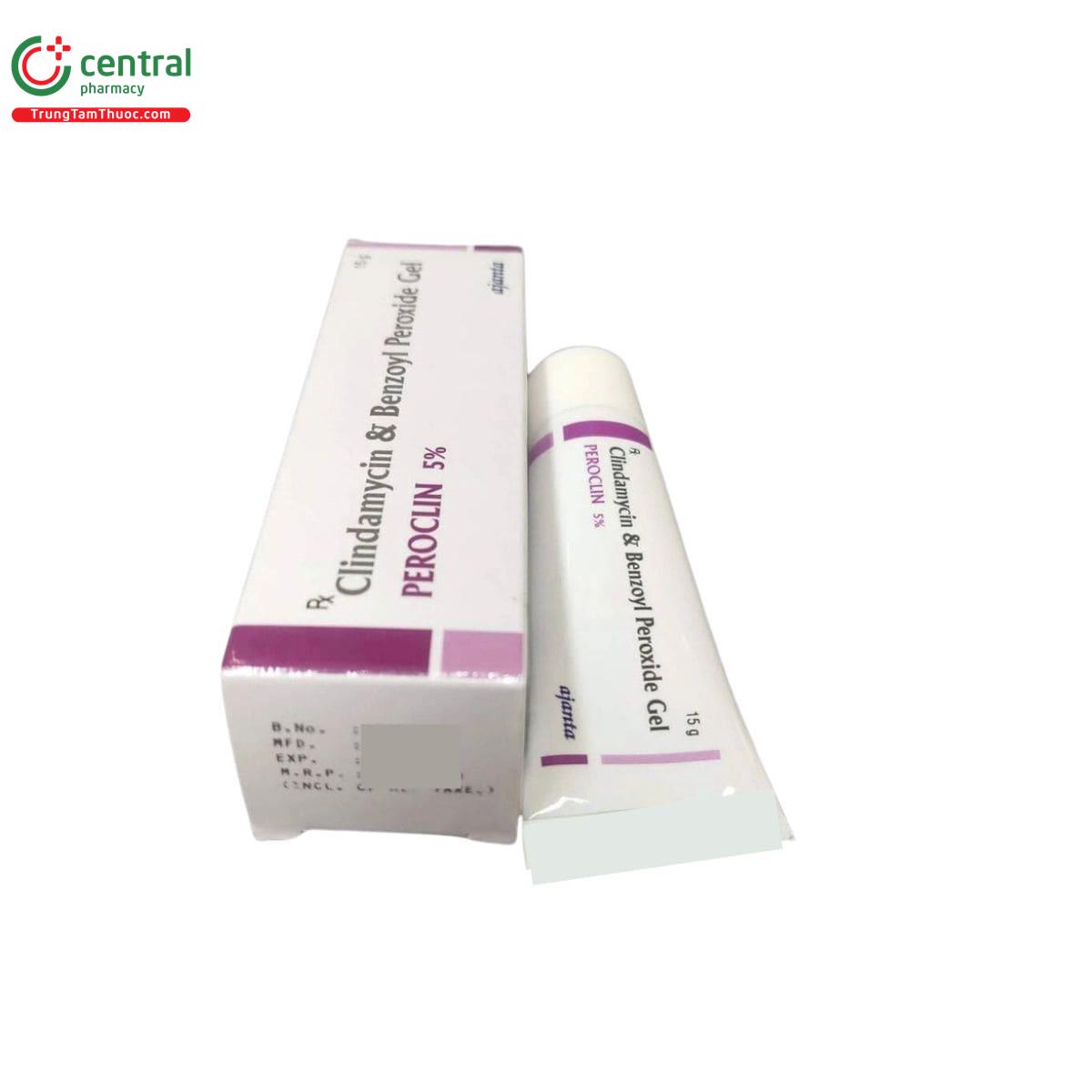 clindamycin and benzoyl peroxide gel peroclin 5%