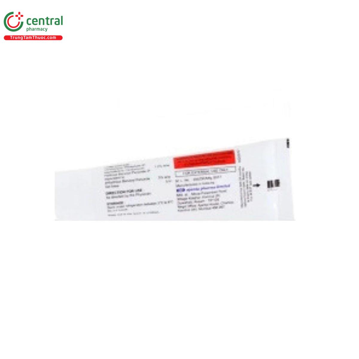 clindamycin and benzoyl peroxide gel peroclin 5% 