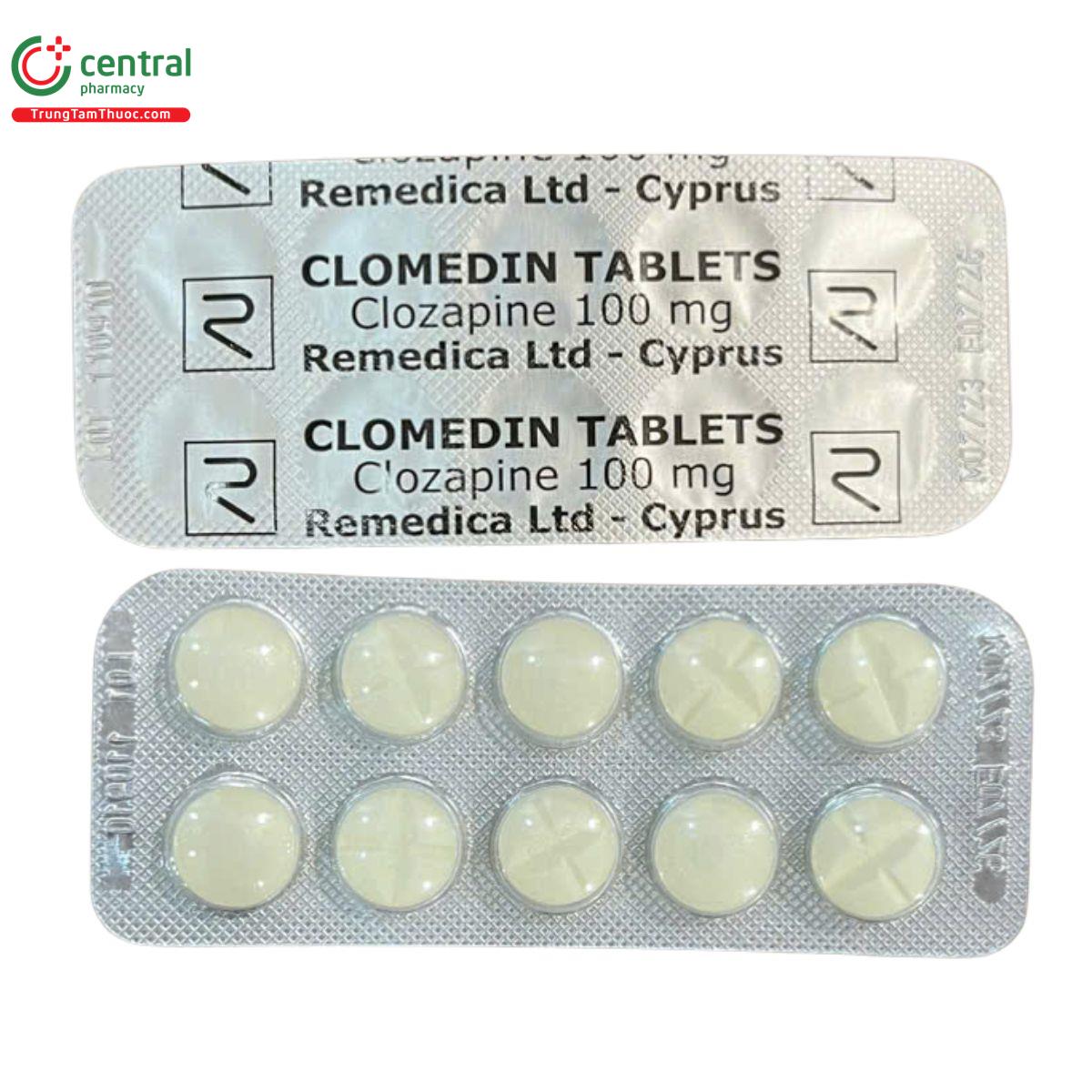 clomedin tablets 100mg 12 T7008