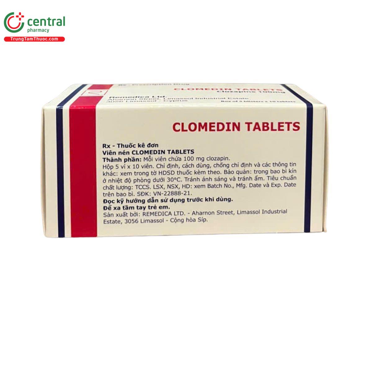 clomedin tablets 100mg 9 D1820