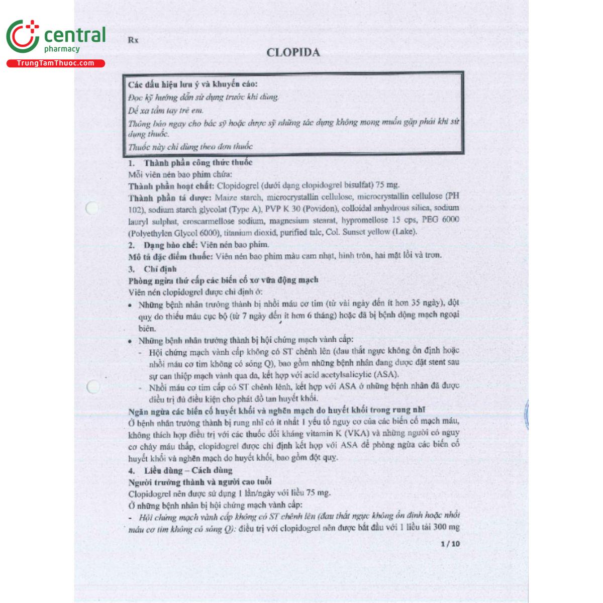 clopida 75mg 3 S7341 clopida 75mg 3 S7341